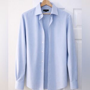 Elegant Sky Blue Men's Dress Shirt